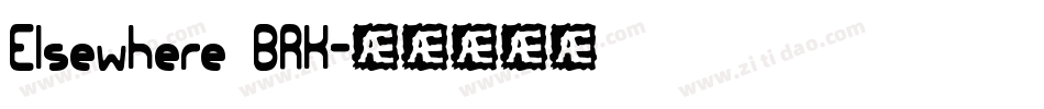 Elsewhere BRK字体转换